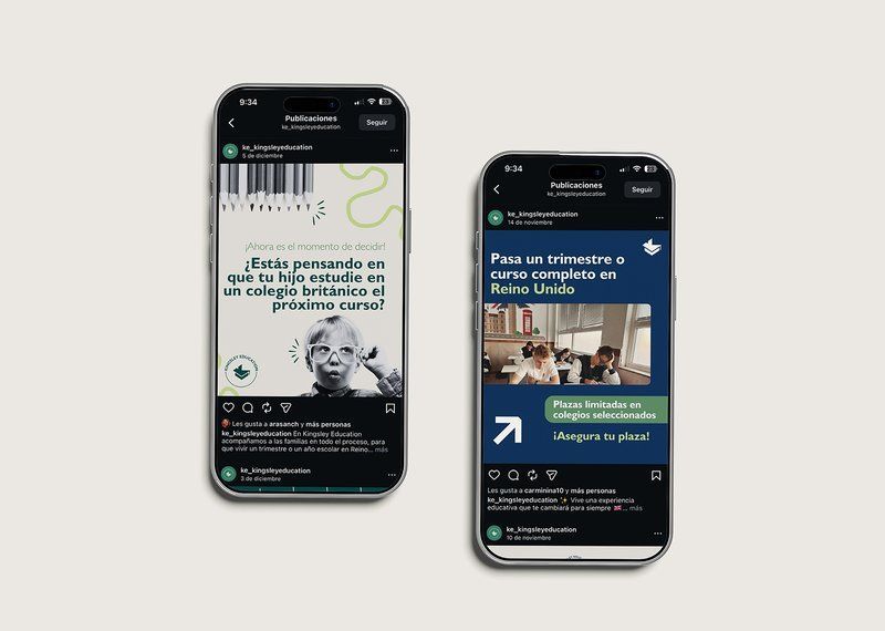 Kingsley Education — Social Media