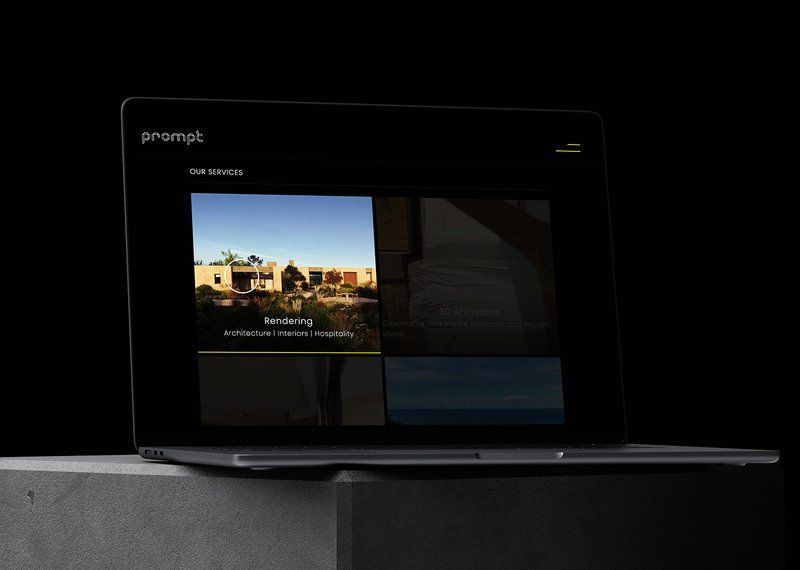 Prompt Studio — Mantener el equilibrio entre minimalismo y impacto visual.